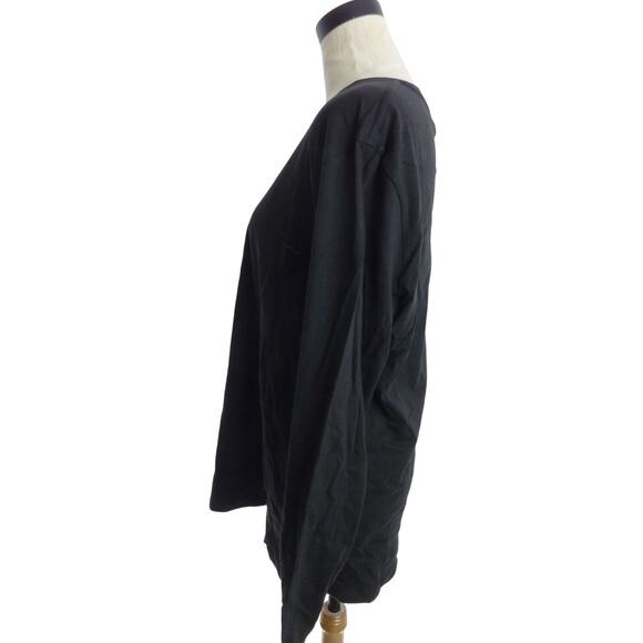 NWT Everlane Uniform Long Sleeve in Vintage Black T Shirt L - Picture 4 of 7